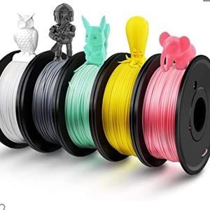 Set of 5 colors 3D filament 1.75pla 250G